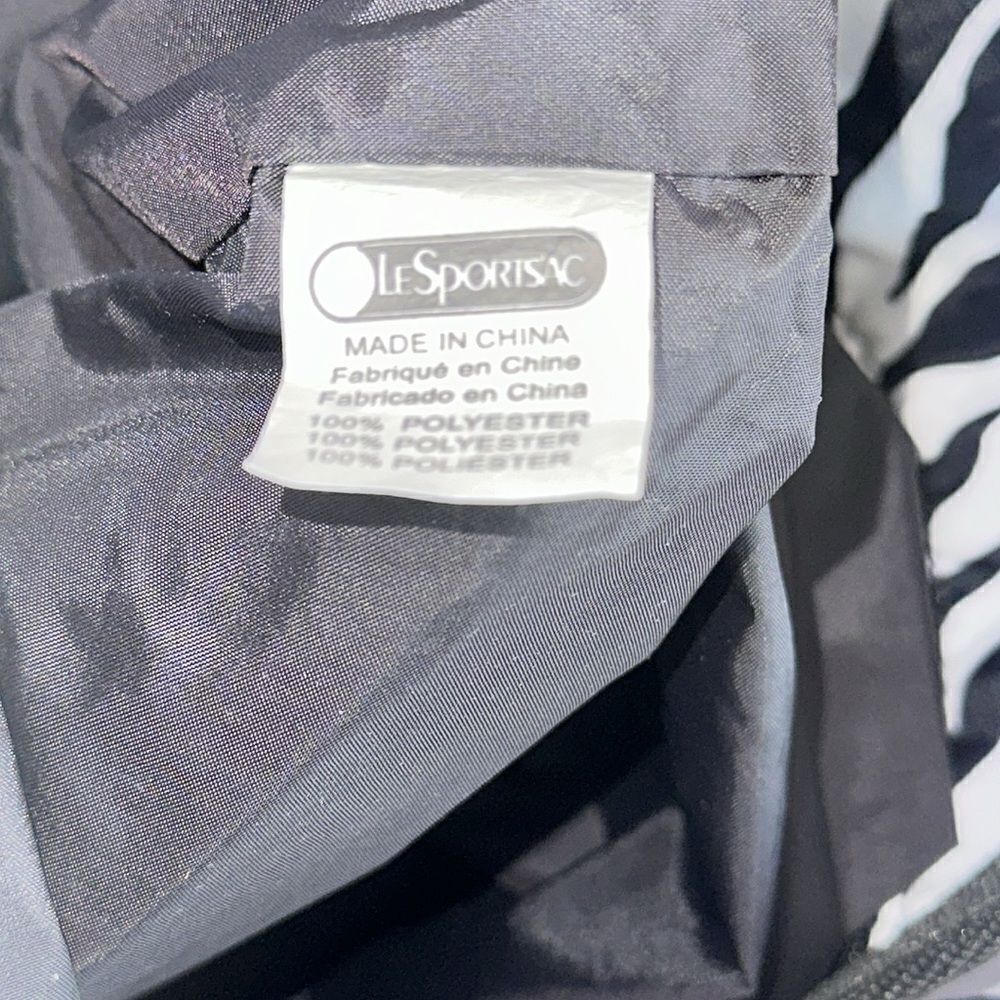 Le Sportsac Black & White Zebra Tote Bag - Picture 15 of 15